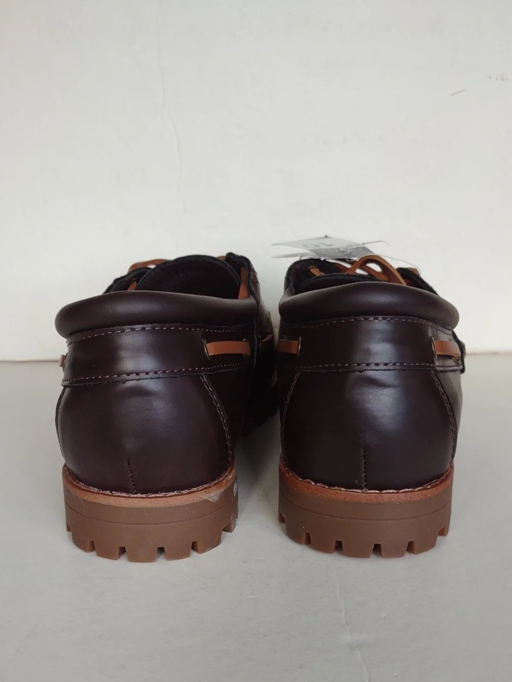 BRAND NEW Primark Men's BROWN Leather(SYNTHETIC )Boat Shoes